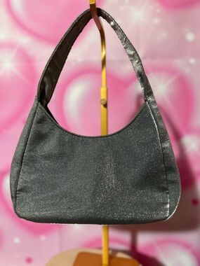 Shimmer Shoulder Bag - Black